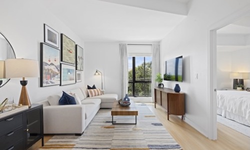 Living Room open living concept showing living room and ample space for seating and modern living room decor