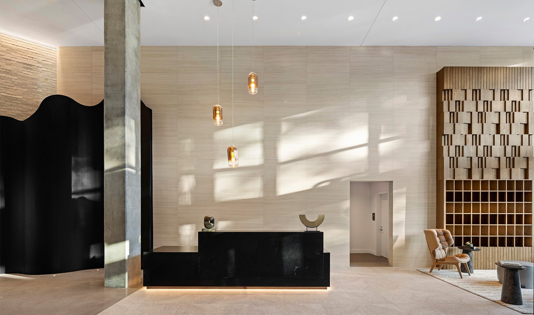 leasing office with seating